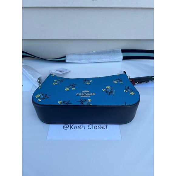 Coach crossbody bag Jes baguette floral bow print - Picture 8 of 11